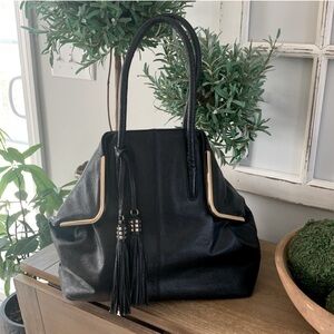 Sloan & Alex large black leather tote